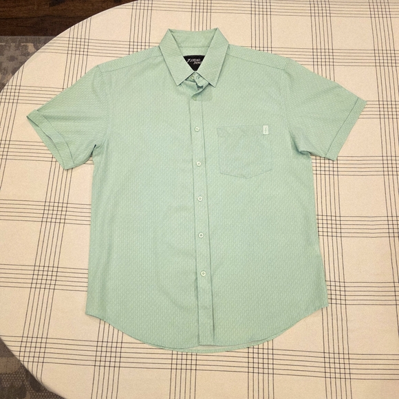 7-Strong Other - Mint Green Casual Button Down Shirt